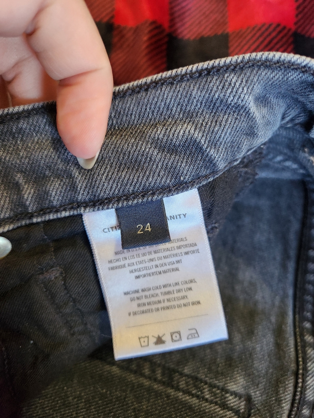 Citizens of Humanity Emerson Slim Boyfriend Jeans Grey Distressed Size 24 - Picture 7 of 10